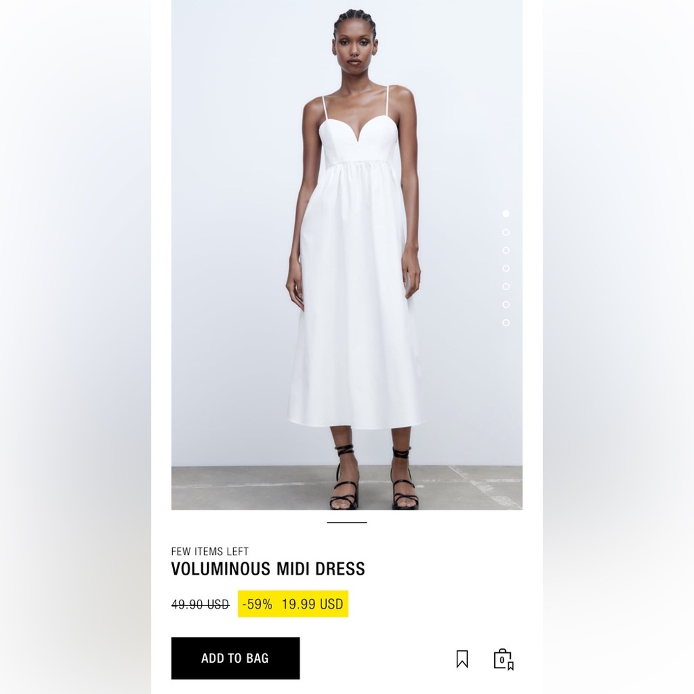 Zara Voluminous Midi Dress